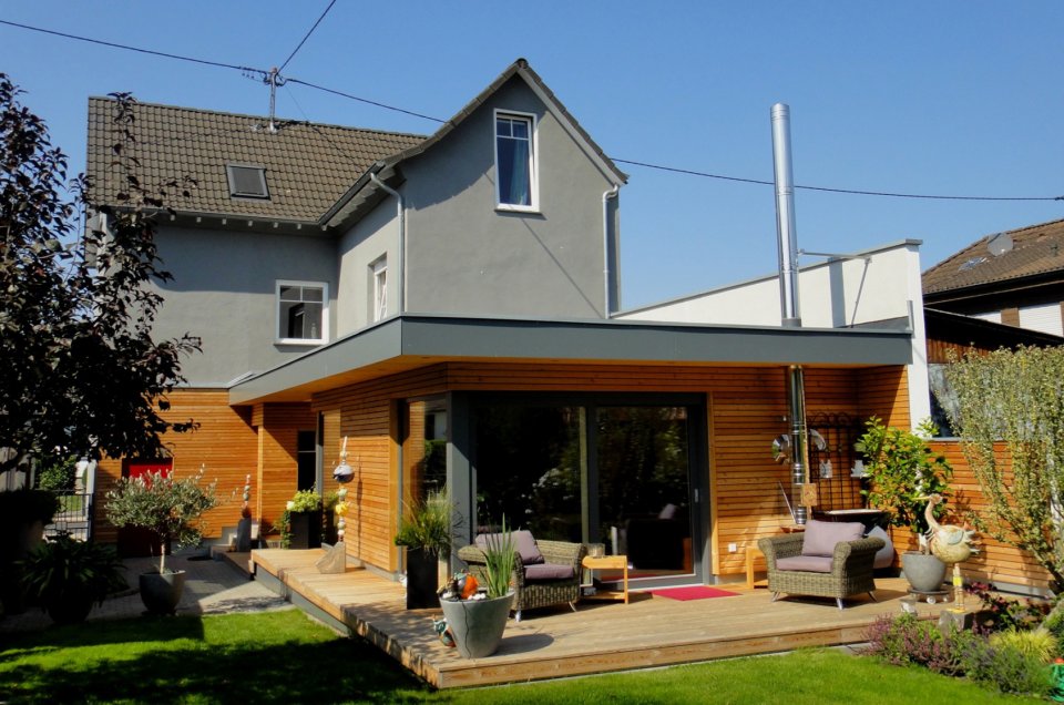 Anbau Einfamilienholzhaus barrierefrei